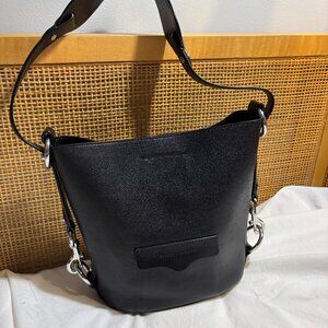 Rebecca Minkoff Small Utility Convertible Bucket Bag in Black